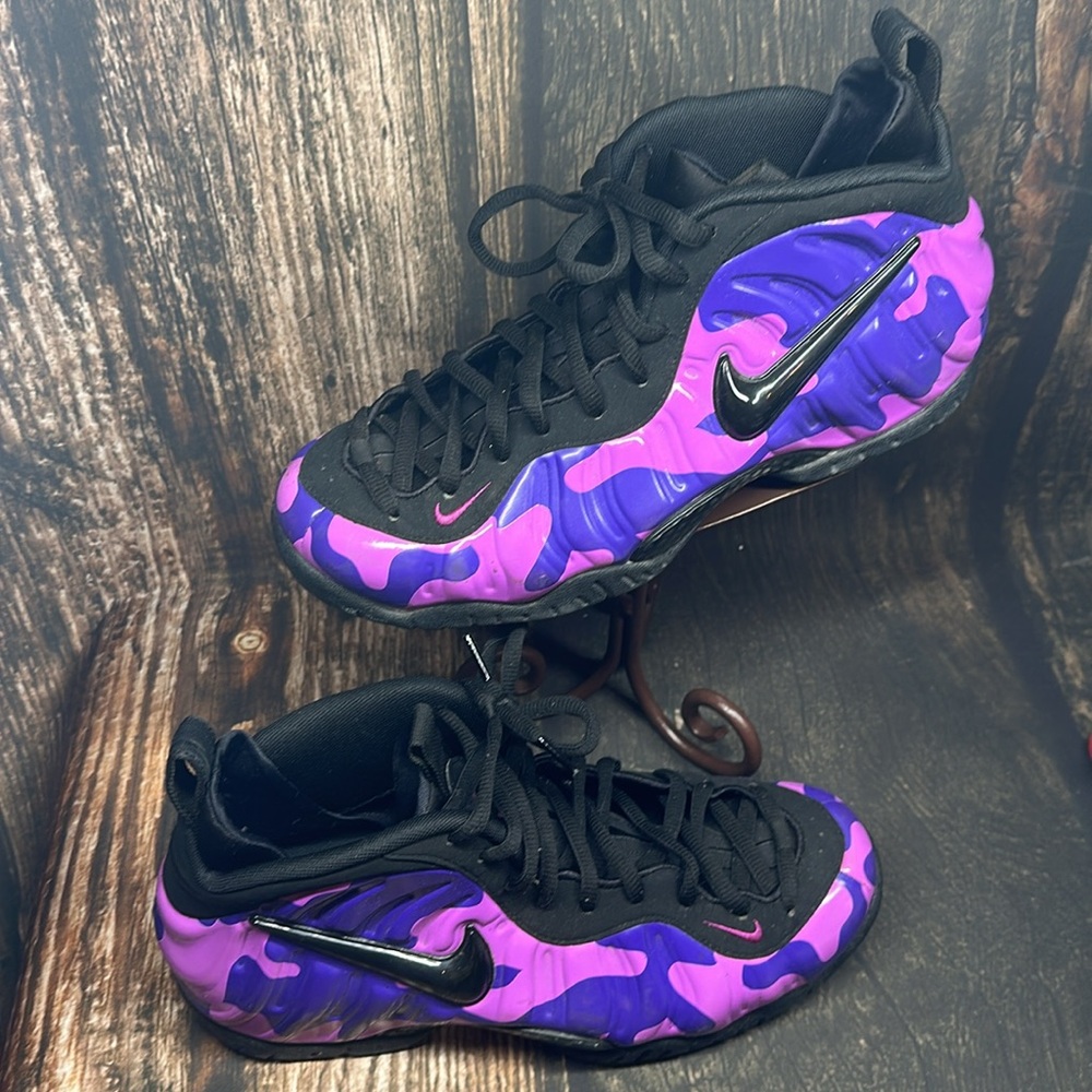 Nike Air Foamposite Pro Purple Camo - Size 9.5 - Picture 2 of 8